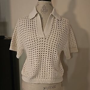 H&M Women's Ivory Knit Sweater